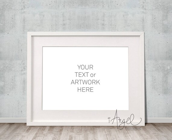 Frame Mockup Poster Mockup White Horizontal Frame Mockup