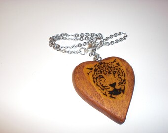 Rear View Mirror Heart-Leopard