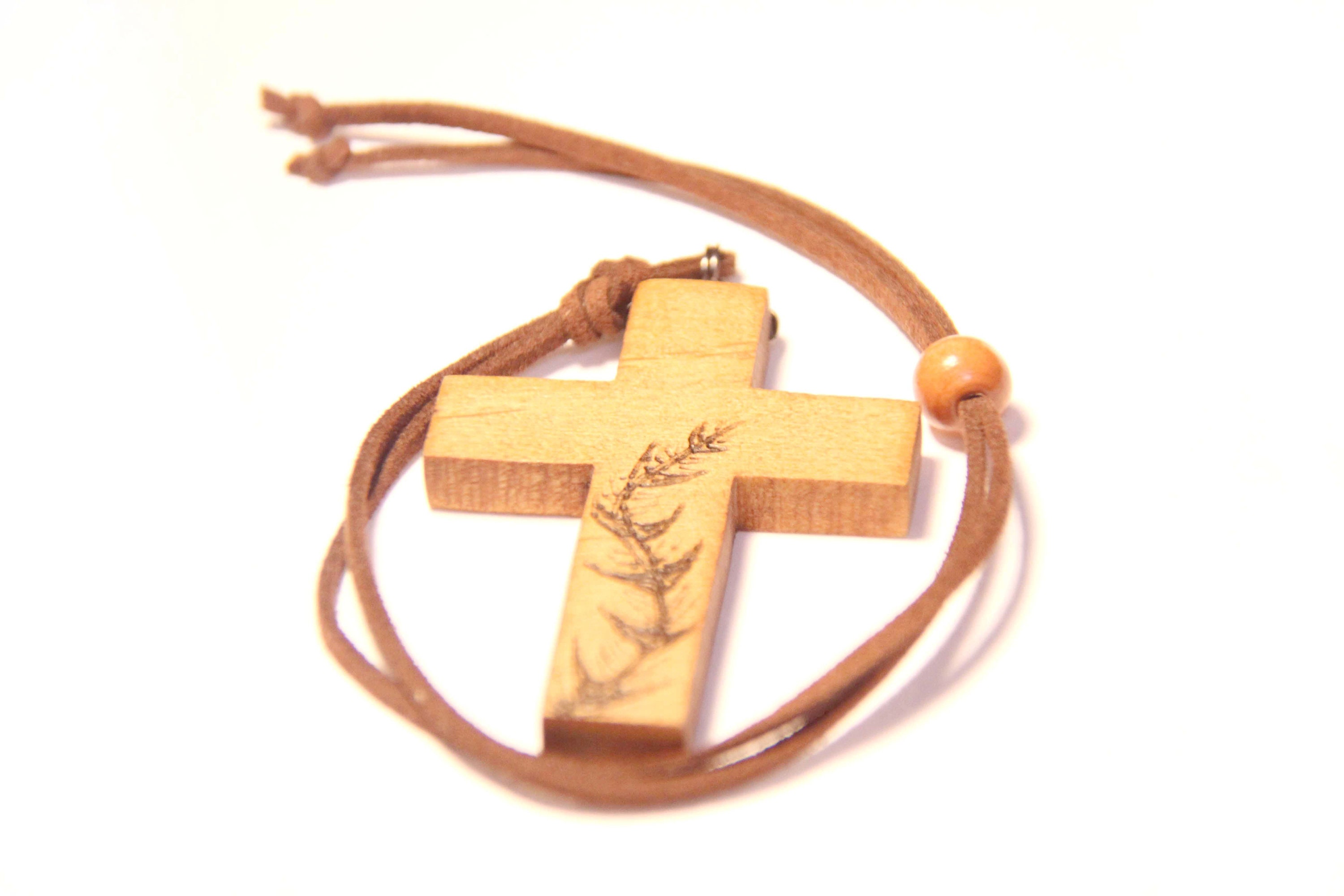 Rear View Mirror Cross Designlgp Wooden Cross Christian Etsy