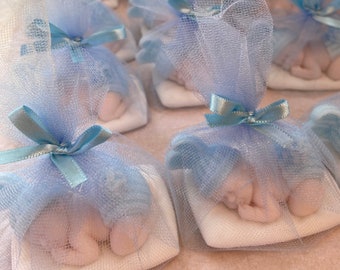 Sleeping Baby Soap Bars, Pink or Blue Soap, Party Favors Soap, Sleeping Baby Soap Favors, Baby Shower Favors