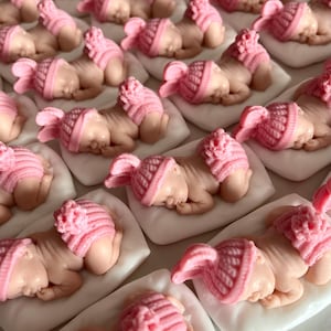 Sleeping Baby Soap Bars, Pink or Blue Soap, Party Favors Soap, Sleeping Baby Soap Favors, Baby Shower Favors image 10