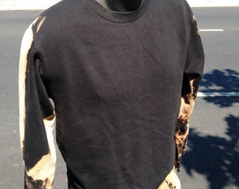 Bleach Dyed Armed Sweatshirt