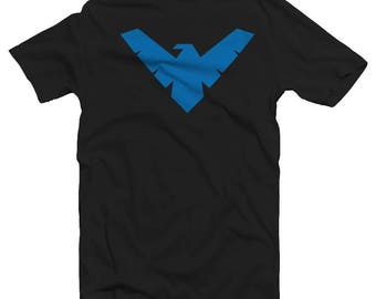 Nightwing T-Shirt,Comic Con Shirt,DC Comic Shirt, Superhero Tee, Graphic Black Blue Apparel, Custom,Gifts for Him, Birthday, UNISEX S,M,L,XL