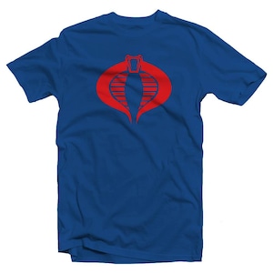 Cobra Commander T-Shirt, Comic Con Shirt,Comic Book Graphic Tee,G.I Joe Cartoon,Blue Shirt, Retro,Birthday,Gifts for Him,UNISEX,S,M,L,XL,XXL