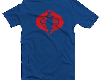 Cobra Commander T-Shirt, Comic Con Shirt,Comic Book Graphic Tee,G.I Joe Cartoon,Blue Shirt, Retro,Birthday,Gifts for Him,UNISEX,S,M,L,XL,XXL