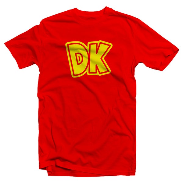 Donkey Kong T-Shirt,Nintendo Red Tee,Retro Game Shirt,Super Mario Bros,Children Videogame Shirt,Japanese Animation,Mario Kart,DK Birthday