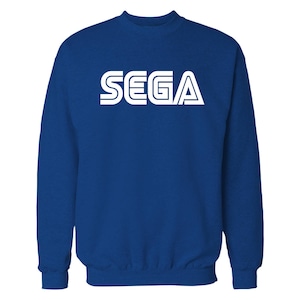 Sega Crewneck,Video Game Crewneck,Custom Sweatshirt,Old School Game Graphic,Retro Black Long Sleeves,Birthday,Gifts for Him,UNISEX,Kids Size