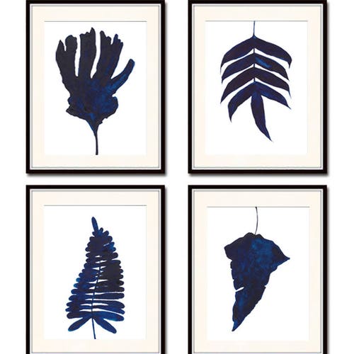 Bedroom Print Set PRINTABLE Wall Art Set of 2 Prints Blue Etsy