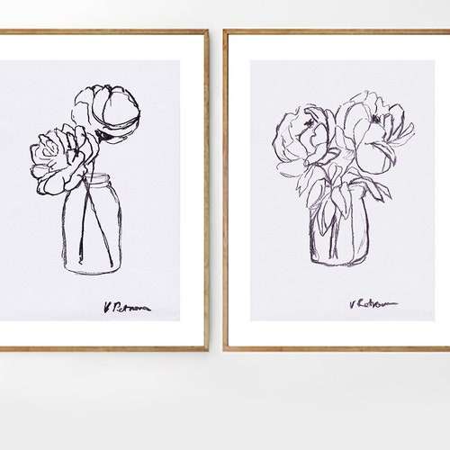 Printable Bathroom Wall Decor Printable Wall Art Black and | Etsy