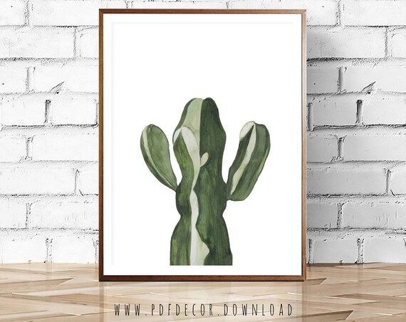 Cactus Print, Cactus Wall Art, Succulent Print, Cactus Printable, DIGITAL DOWNLOAD, Desert printable, Cactus Print , Watercolor, JPEG