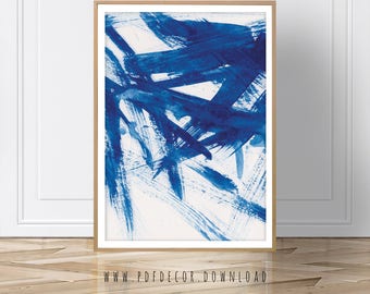 Blue Abstract Print, Abstract print, Modern Art, Modern print, Abstract Art, Instant Download, Blue Print, Abstract Wall Art, Blue Decor