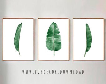 banana leaf art etsy