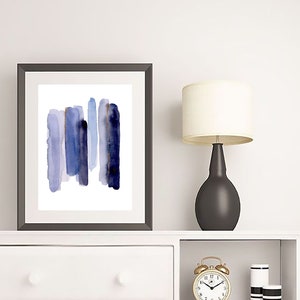 Blue Art Print, Blue Printable Art, Navy Blue Art, Blue Wall Art, Blue ...