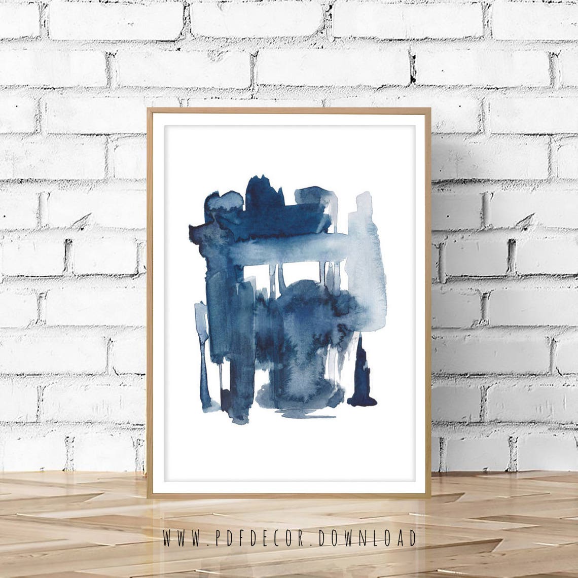 Blue Wall Art Blue Abstract printable Art blue Print art - Etsy