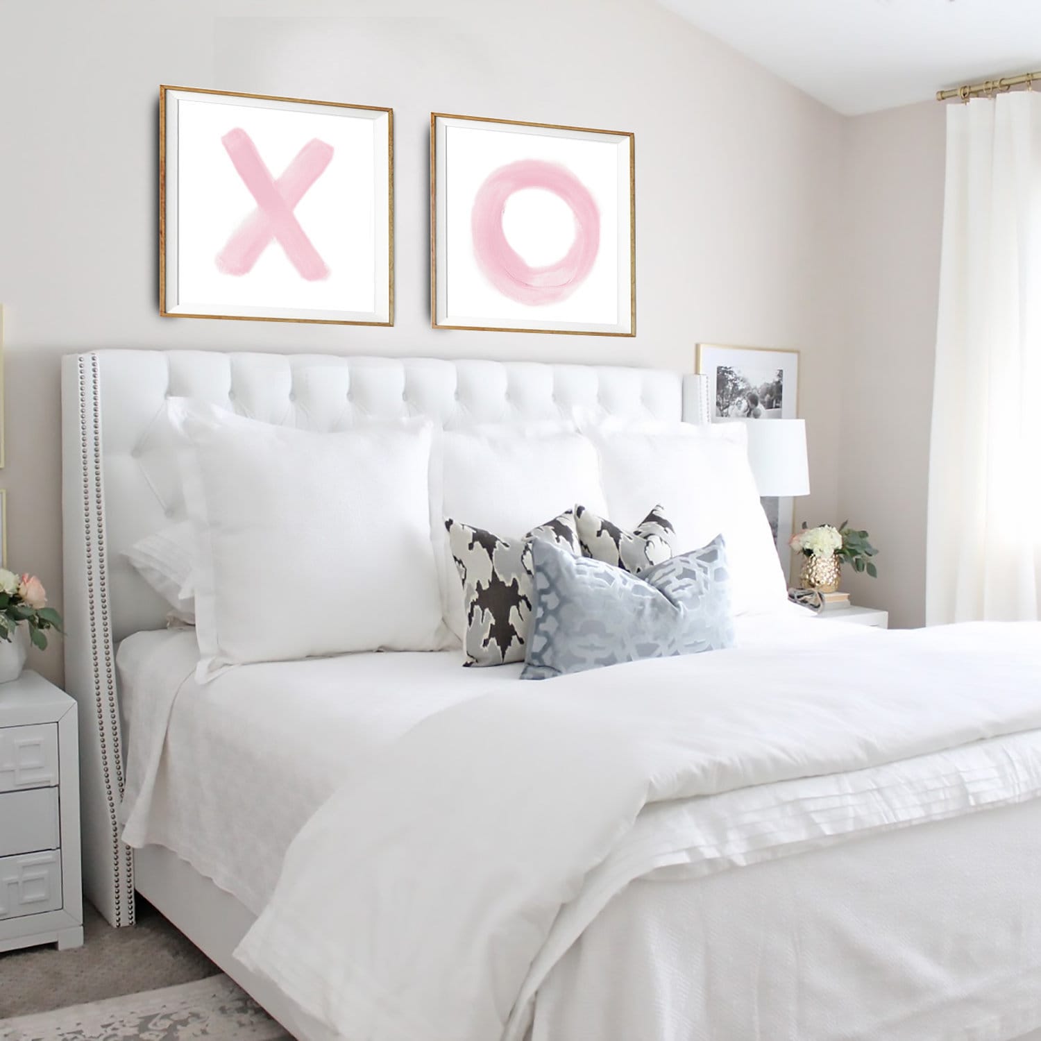 xo print XO Wall Art XO Wall Decal XO Set of 2 Set of 2 Etsy