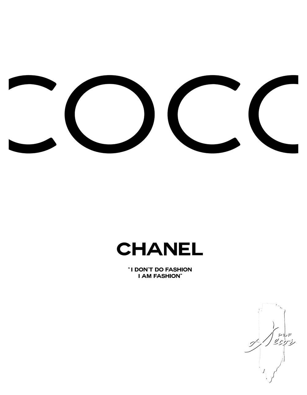 chanel printable logos