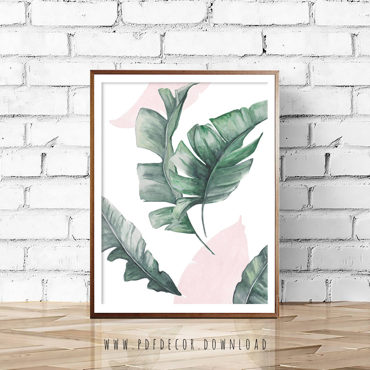 Palm Leaf Print Palm Leaves Wall Art Modern Decor Modern Etsy Canada
