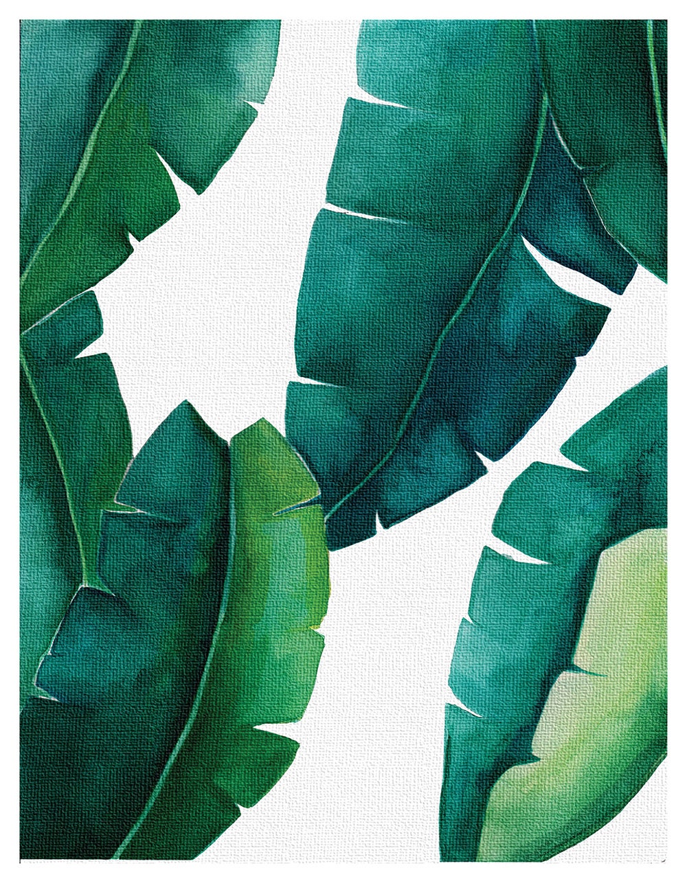 banana leaf, banana leaf print, palm leaf print, palm leaf, tropical wall art, green wall art ...