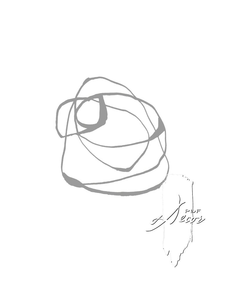 Set of 6 GRAY Abstract Art Set of 6 Prints Abstract Art Etsy