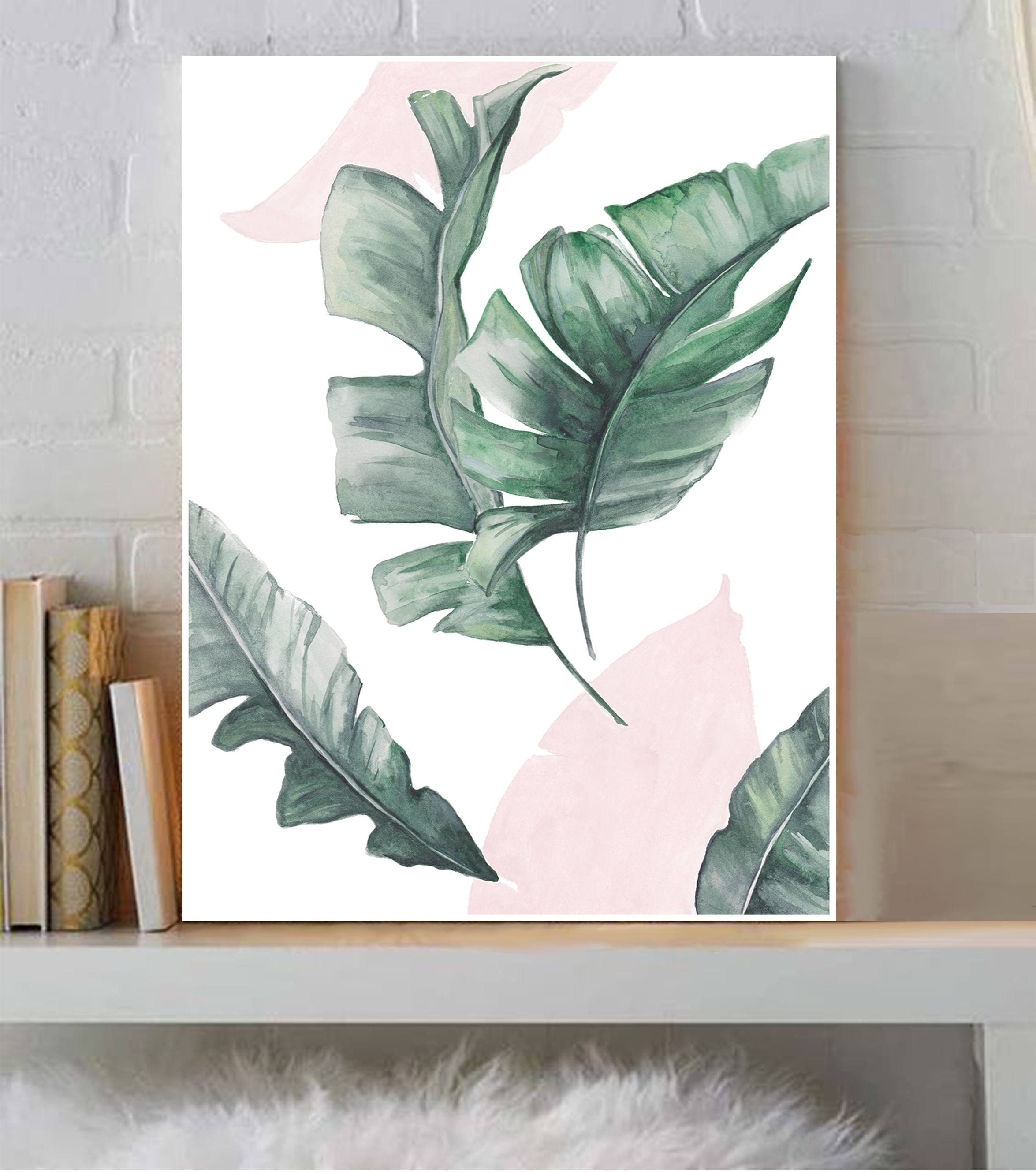 Palm Leaf Print Palm Leaves Wall Art Modern Decor Modern Etsy Canada