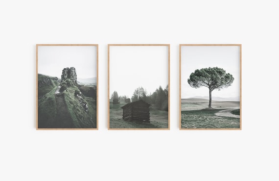 Landscape Prints,Set of 3 landscape prints,Digital Download,Farmhouse,Wall Gallery,Wall Art,Set of 3 prints,Posters,Photography,Art Prints