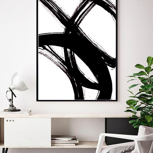 Abstract Wall Art Abstract Print Black White Abstract Print - Etsy