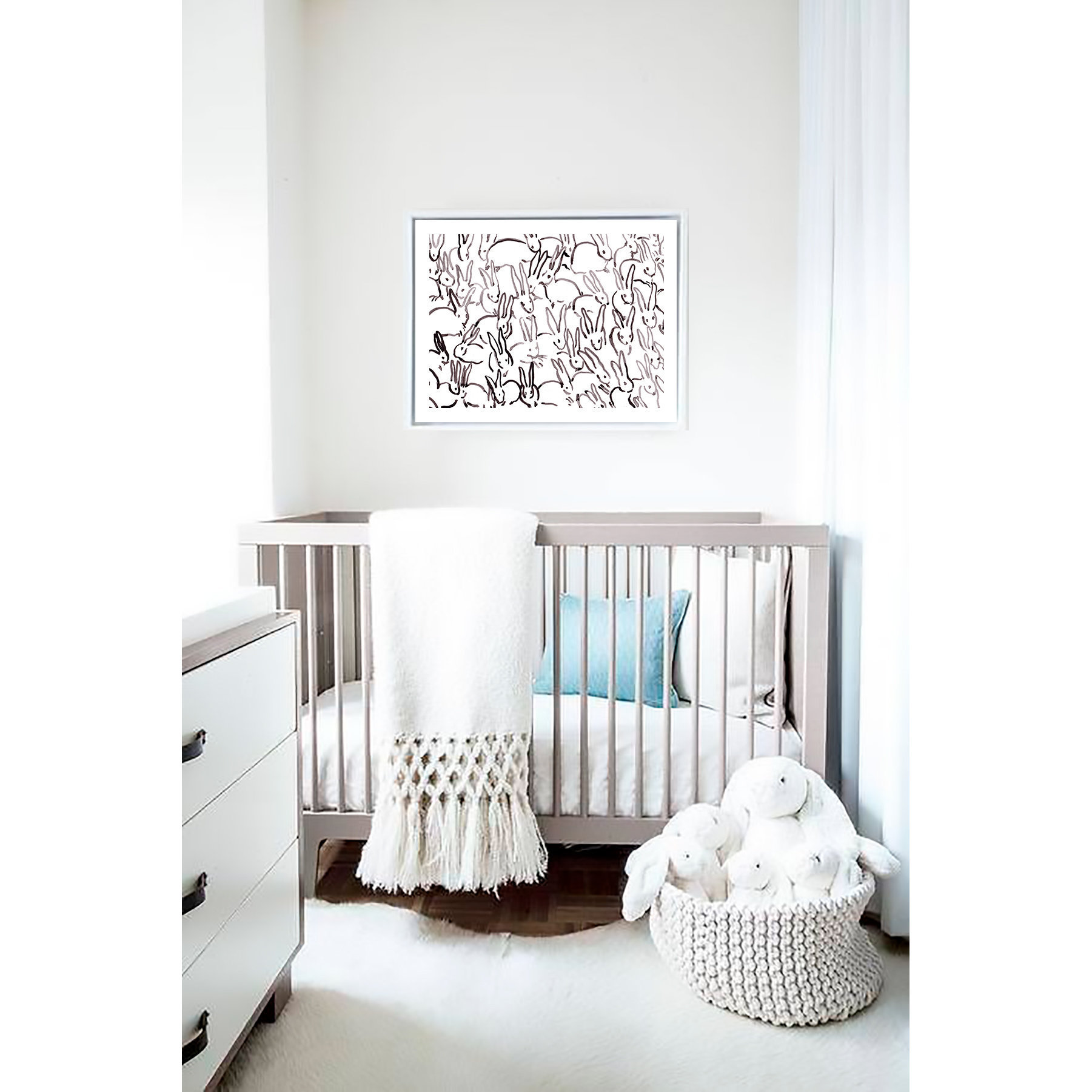 nursery bunny wall art