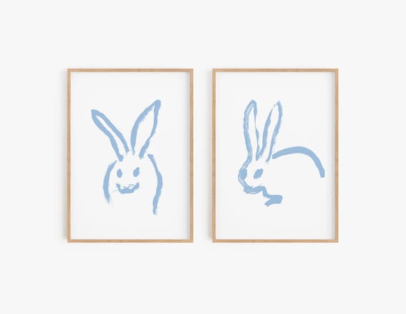 Set of 2 Nursery Prints, Set of 2 Wall Art, Set of 2 Nursery Art, Nursery Print, Baby Room Decor, Animals Print, Nursery Wall Decor, Prints