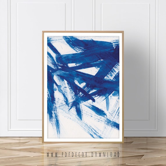 Blue Abstract Print, Abstract print, Modern Art, Modern print, Abstract Art, Instant Download, Blue Print, Abstract Wall Art, Blue Decor