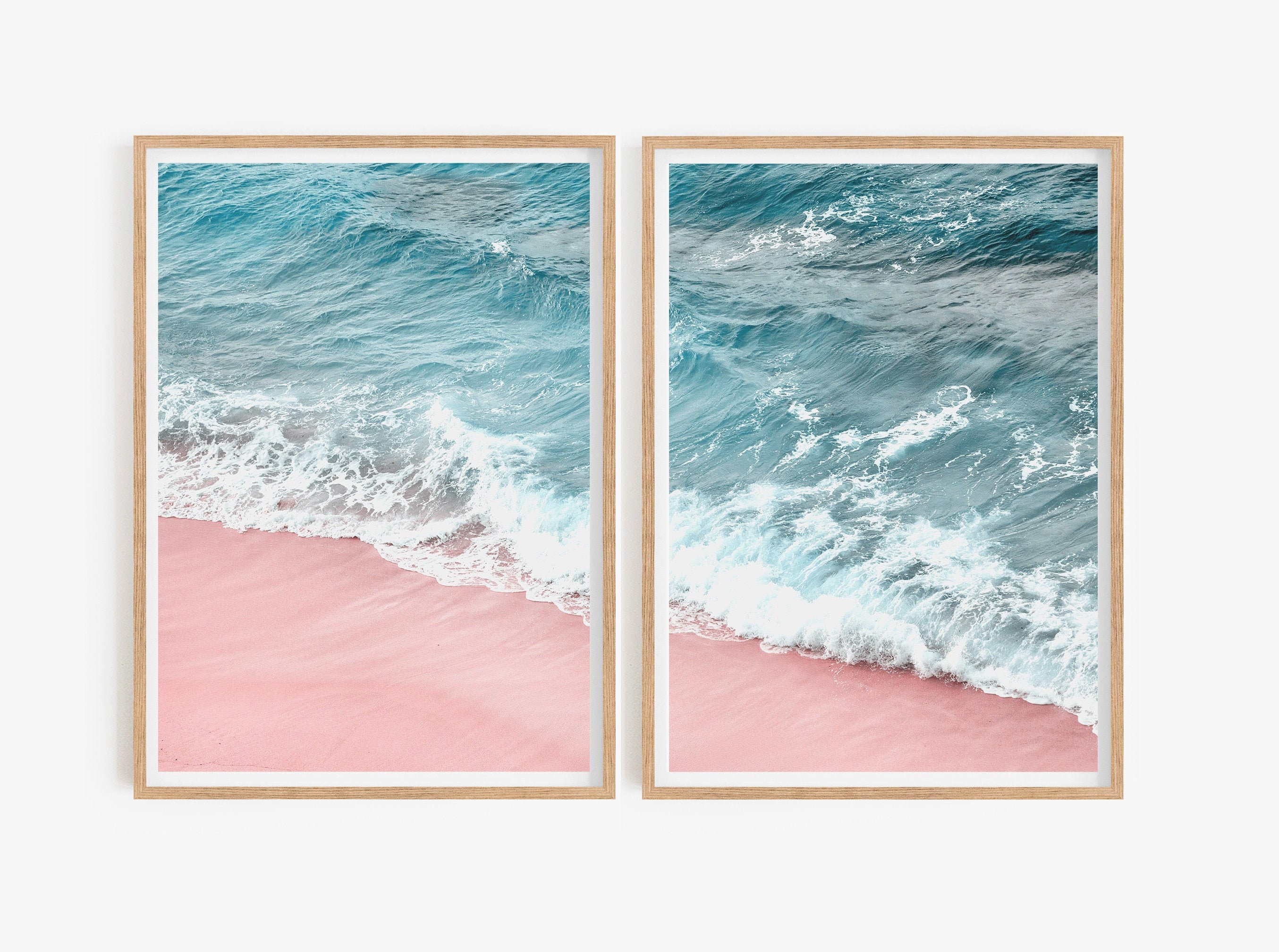 Set Of 2 Ocean Prints Weave Prints Coastal Wall Art Coastal Decor Beach Prints Sea Photo Set Of 2 Prints Home Decor Living Room Beach Decor