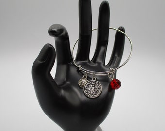 Sagittarius the Optimistic Bangle in Red