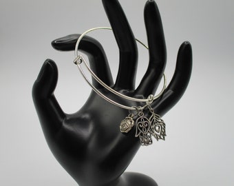 Hamsa Peace Bangle