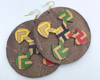 Akoma Ntoso "United Hearts" Earrings