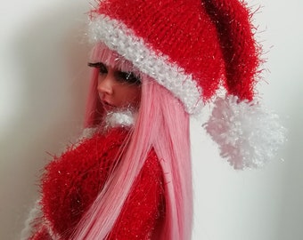 Minifee, BJD, MSD, 1/4 Christmas Knitted Hat