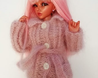 Minifee, BJD, MSD, 1/4 Knitted soft pink sweater