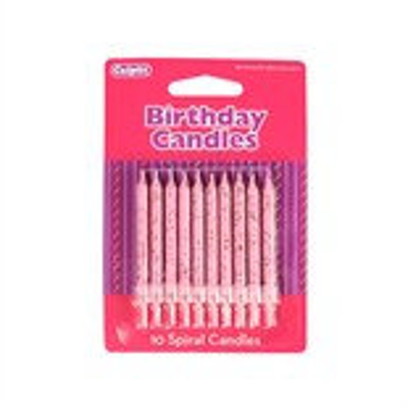 Assorted Simple Glitter Candles 10pk Etsy UK