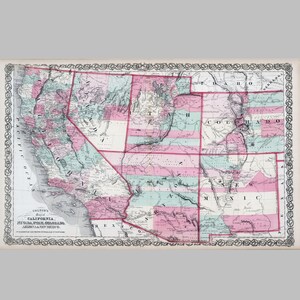 Kalifornien Alte Karte Druck, State Road Map Print, Kalifornien USA, Landkarte Poster, moderne Wandkunst, schwarz weiß, Büro Dekor, druckbare Kunst