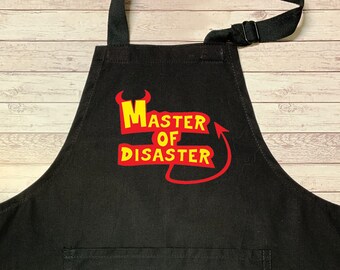 Funny Full bib apron child-size Toddler funny apron master of disaster