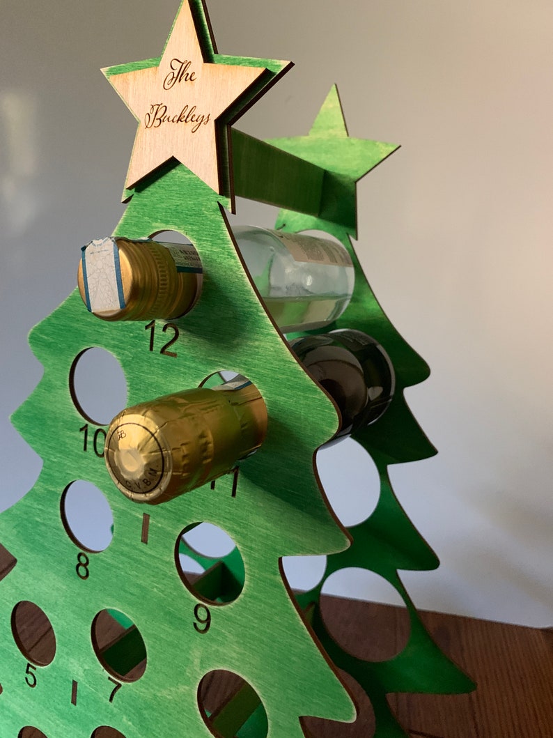 Mini Wine Bottle Advent Calendar Svg DIGITAL FILE ONLY Etsy