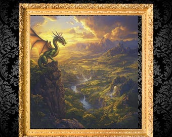ニコル・ボーラスのプリント、ドラゴンの神、マジックキャンバス、MtG