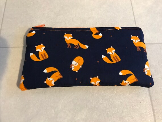 Fox Fabric Handmade Pencil Case - Etsy