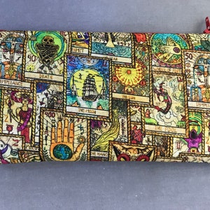 Tarot Cards, Goth Fabric Handmade Pencil Case