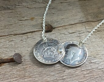 Holly Coin Necklace - Etsy UK