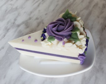 Soap Cake slice - Handmade soap, Gift for Her, Birthday Party Favors, Gift for Kids, Soap Favors, Wedding Favors.