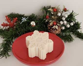 Christmas Soap, Snowflake soap, Handmade Soap, Unique Gift, Christmas Gift, Fun Stuff