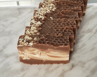 Oatmeal, Milk and Honey - Handmade Soap, All Natural Soap, Cold Process Soap, Facial Soap, Artisan Soap.