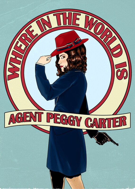 Where In The World Is Agent Carter Poster Matte Print Etsy