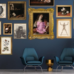 Dark Aesthetic Vintage Art, Moody Painting, Maximalist Decor, Moody gallery wall, Victorian aesthetic, Dark academia prints gallery set
