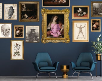 Dark Academia Gallery Wall Art Set: Vintage Moody Prints (Digital Download)