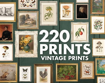 Vintage Gallery Wall Art: 220 Eclectic Prints MEGA Bundle (Digital Download)